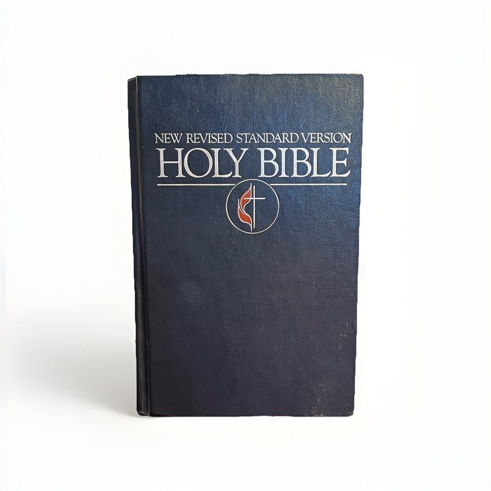 New Revised Standard Version HOLY BIBLE 1990 Blue Hardcover United Methodist